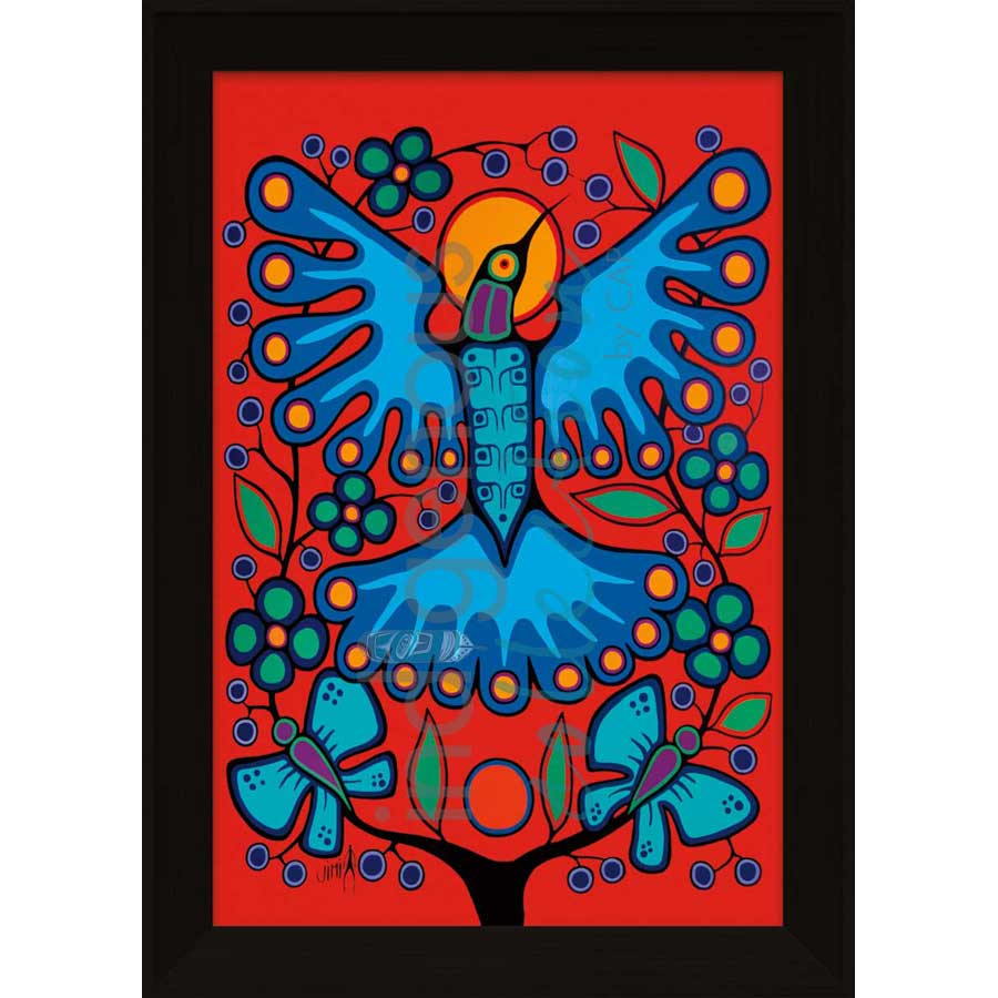 Spring Hummingbird by artist Jim Oskineegish - Ojibway. Indigenous Collection