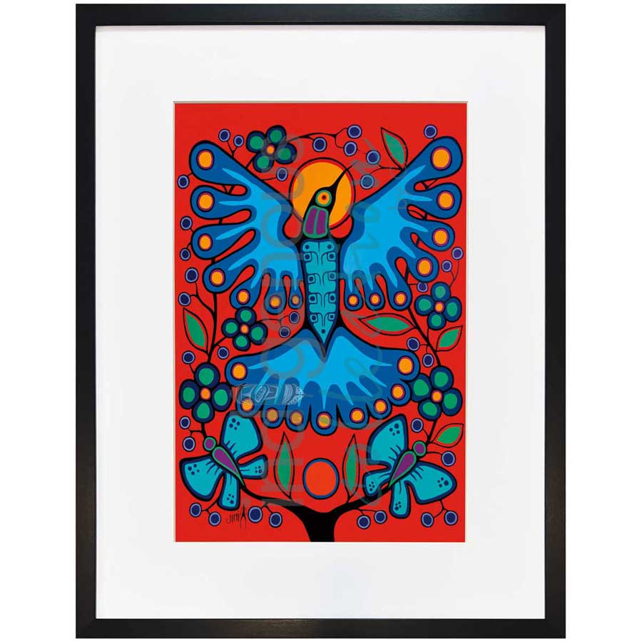 Spring Hummingbird by artist Jim Oskineegish - Ojibway. Indigenous Collection