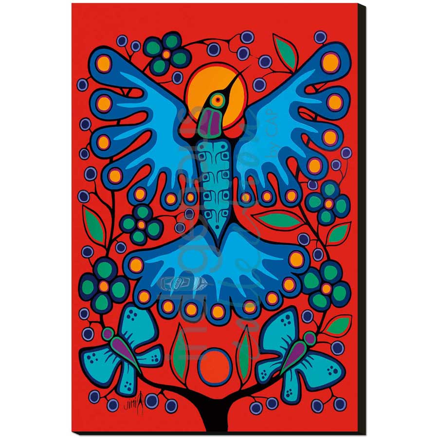 Spring Hummingbird by artist Jim Oskineegish - Ojibway. Indigenous Collection