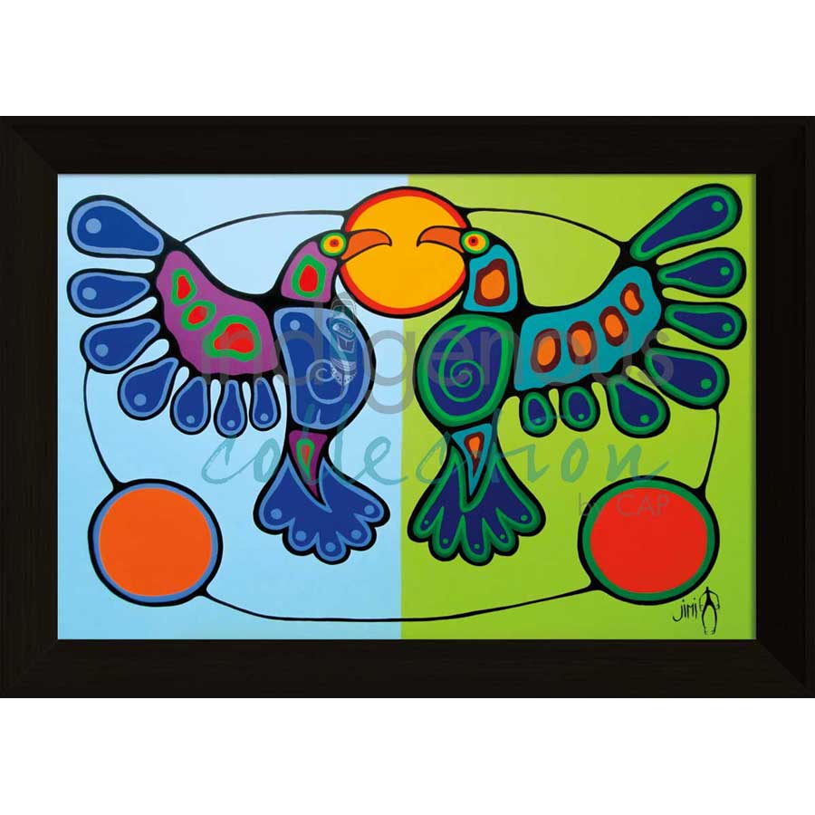 Together by artist Jim Oskineegish - Ojibway. Indigenous Collection