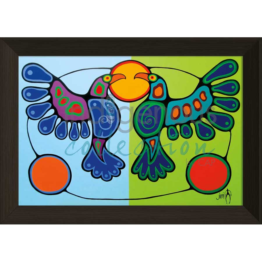 Together by artist Jim Oskineegish - Ojibway. Indigenous Collection