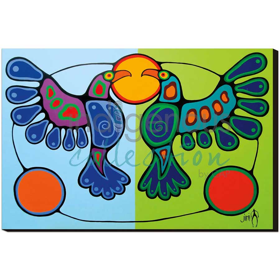 Together by artist Jim Oskineegish - Ojibway. Indigenous Collection