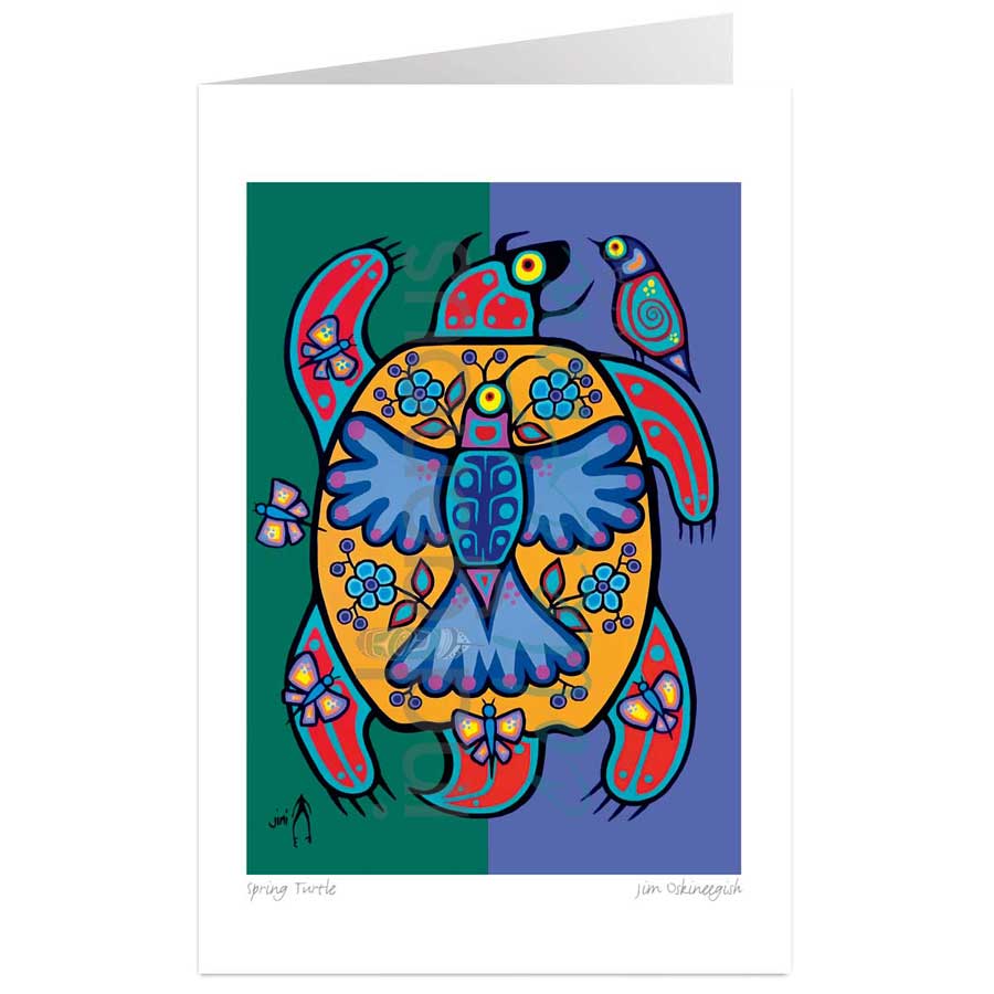 Spring Turtle by artist Jim Oskineegish