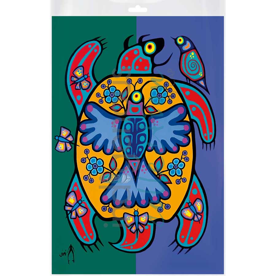 Spring Turtle by artist Jim Oskineegish - Ojibway. Indigenous Collection