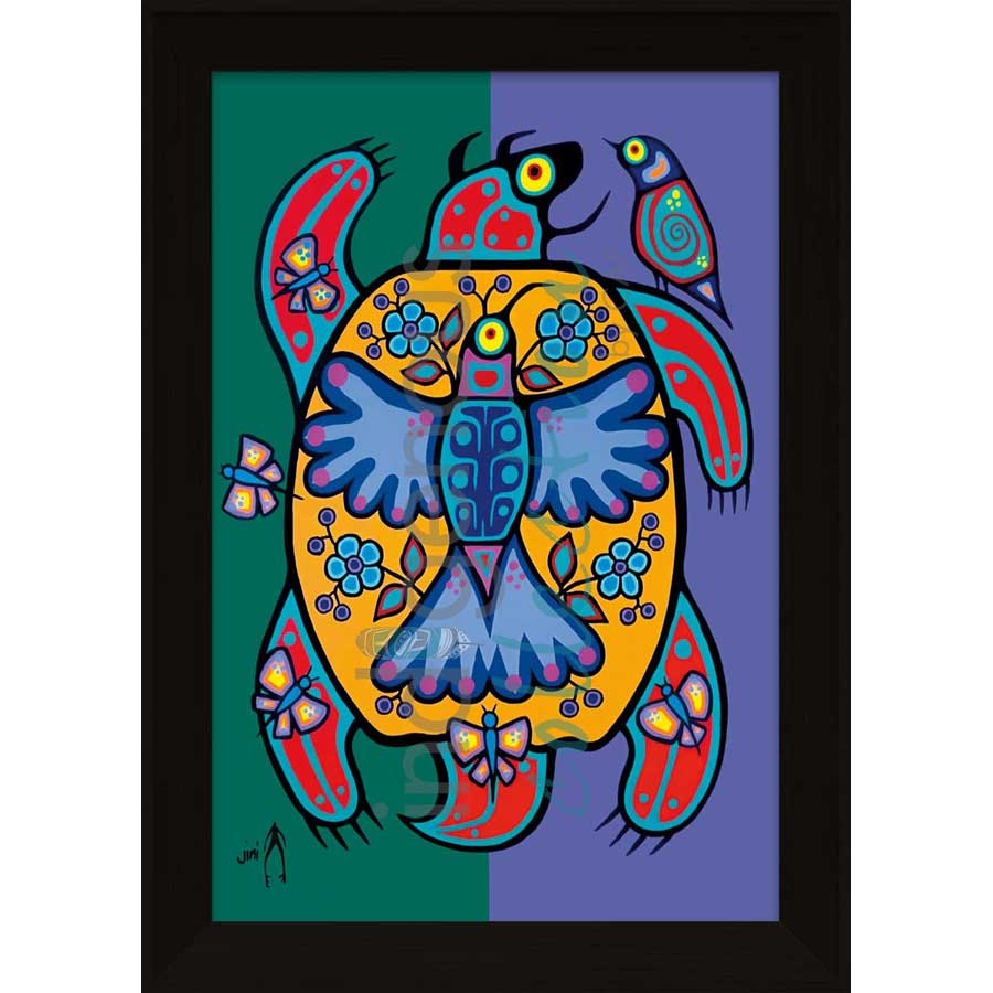 Spring Turtle by artist Jim Oskineegish - Ojibway. Indigenous Collection