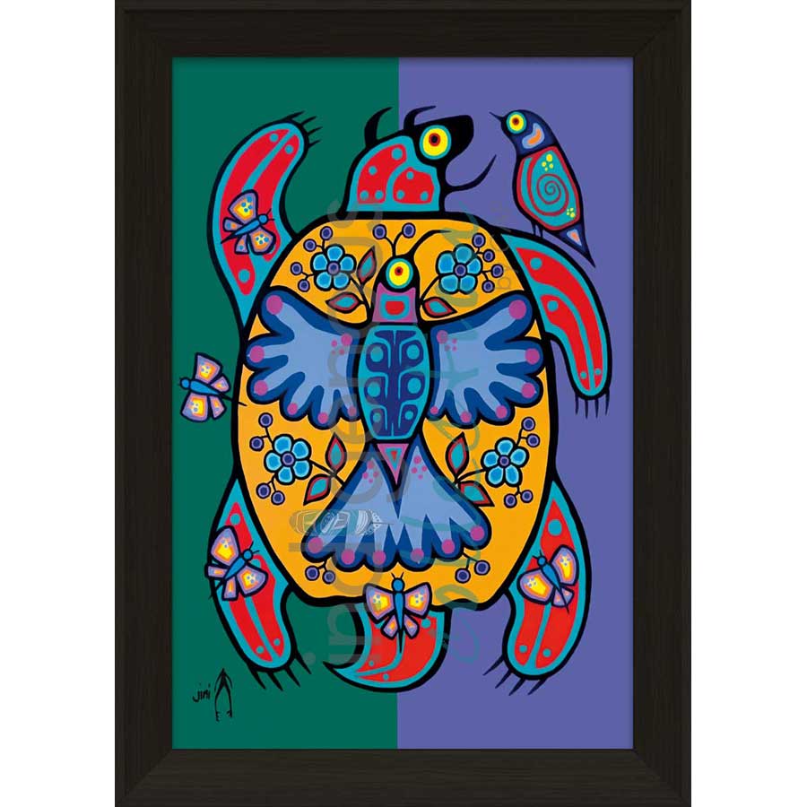 Spring Turtle by artist Jim Oskineegish - Ojibway. Indigenous Collection