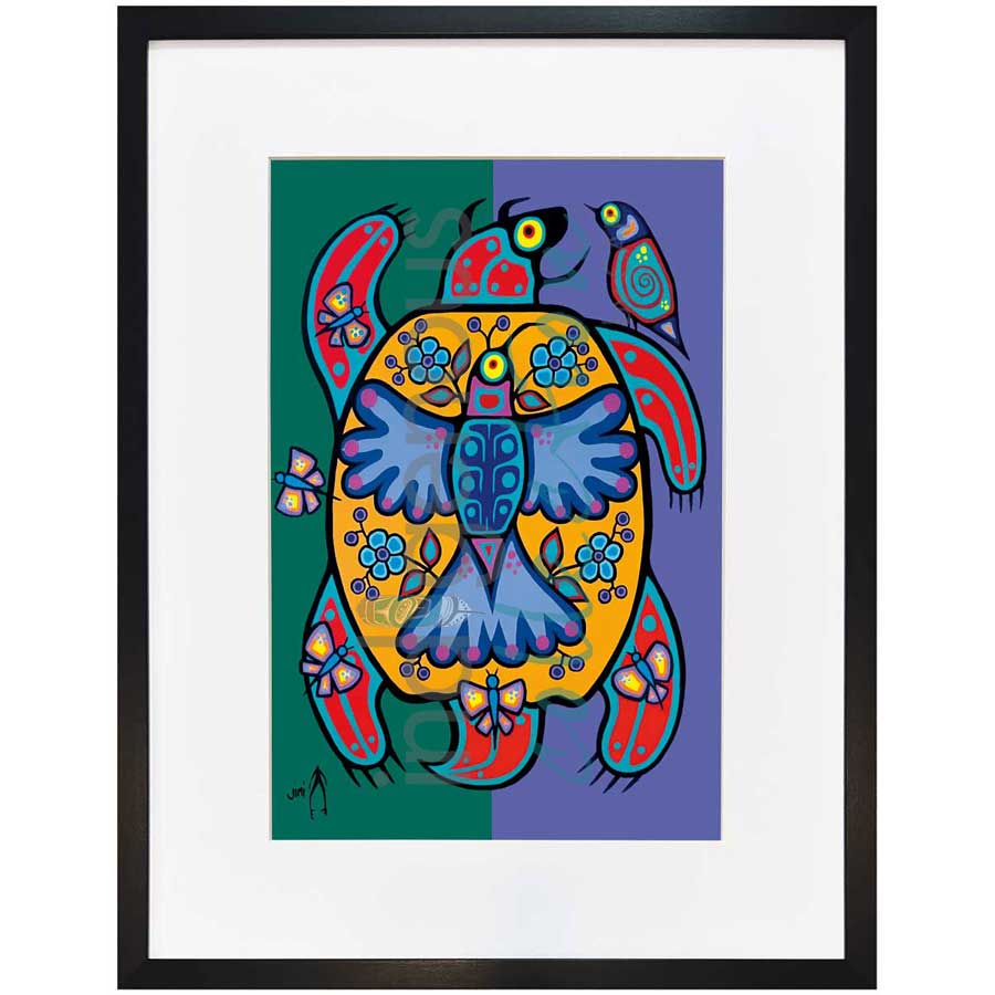 Spring Turtle by artist Jim Oskineegish - Ojibway. Indigenous Collection