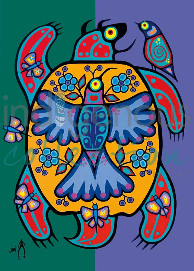 Spring Turtle by artist Jim Oskineegish