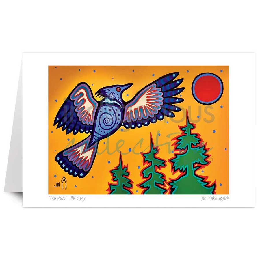√¢‚Ç¨≈ìDiindiisi√¢‚Ç¨- Blue Jay by artist Jim Oskineegish