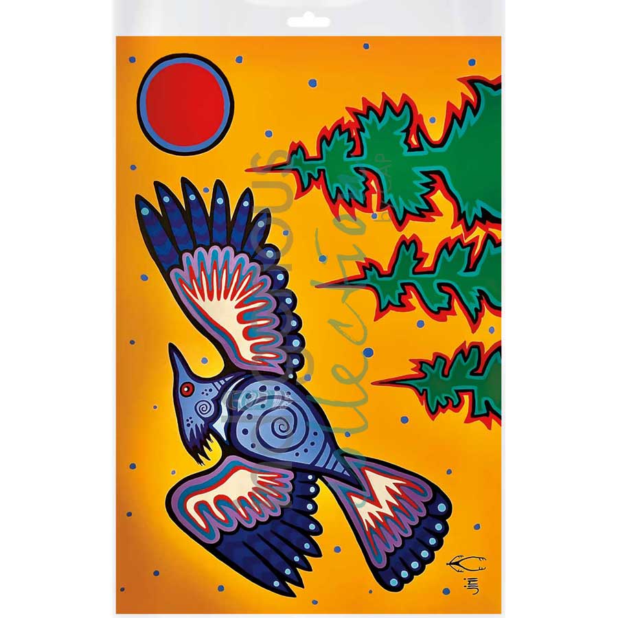 “Diindiisi”- Blue Jay by artist Jim Oskineegish - Ojibway. Indigenous Collection