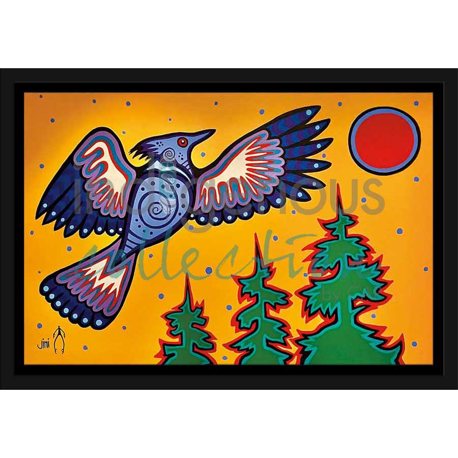 “Diindiisi”- Blue Jay by artist Jim Oskineegish - Ojibway. Indigenous Collection