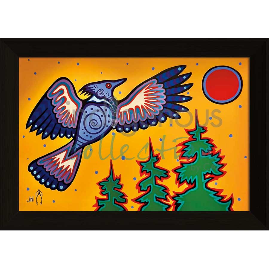“Diindiisi”- Blue Jay by artist Jim Oskineegish - Ojibway. Indigenous Collection