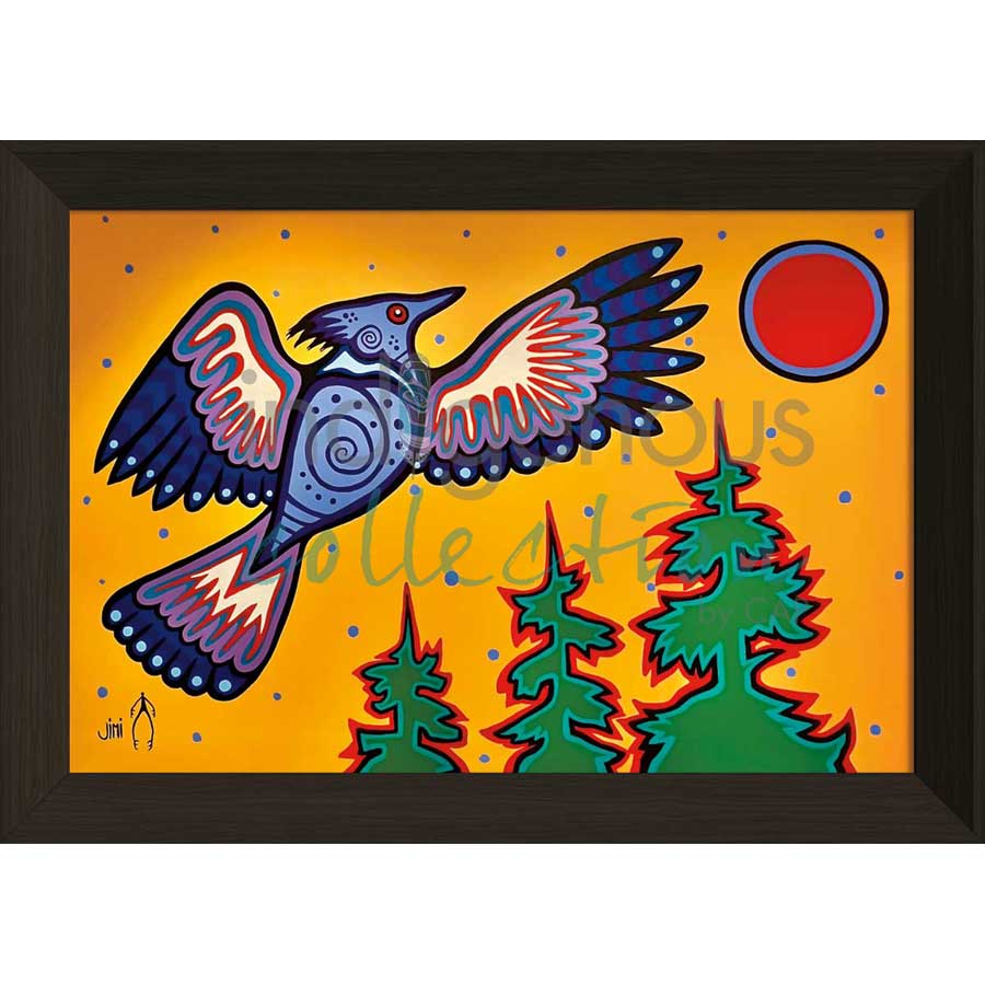 “Diindiisi”- Blue Jay by artist Jim Oskineegish - Ojibway. Indigenous Collection
