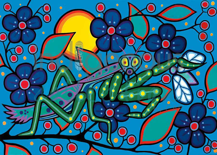 Praying Mantis by artist Jim Oskineegish