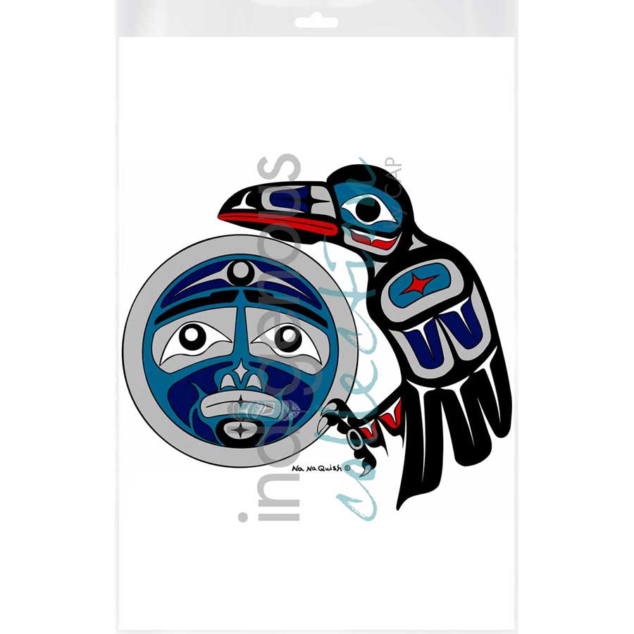 Raven's Moon by artist Na Na Quish - Nuu-chah-nulth . Indigenous Collection