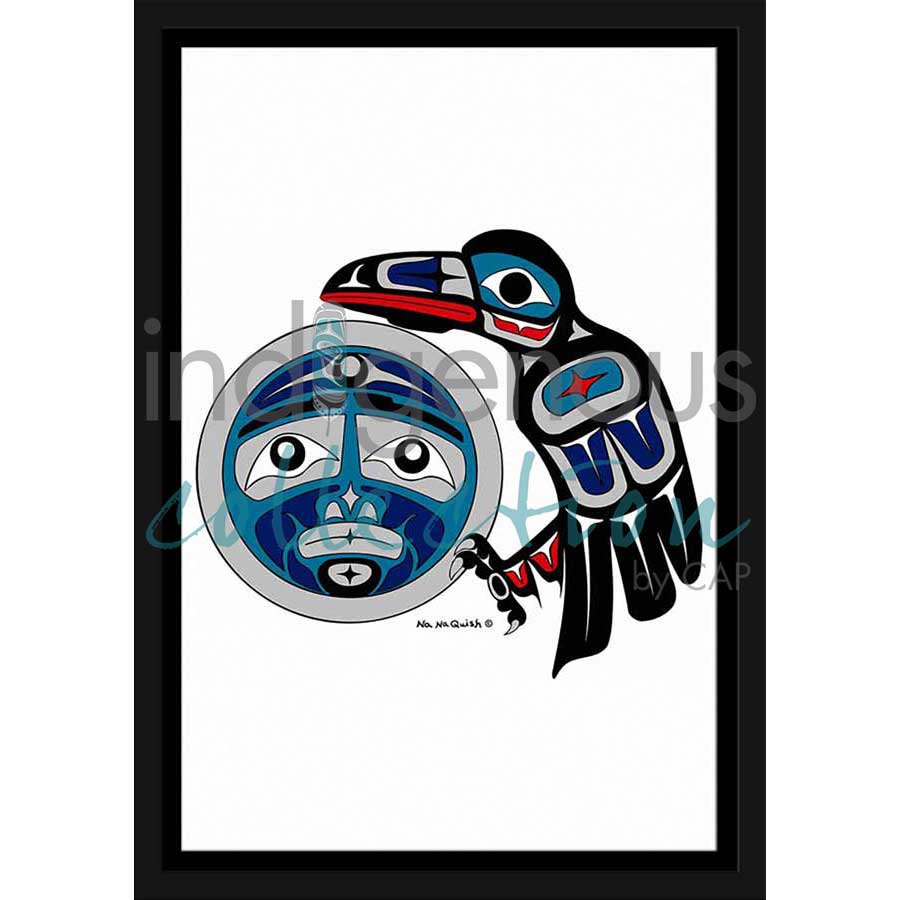 Raven's Moon by artist Na Na Quish - Nuu-chah-nulth . Indigenous Collection