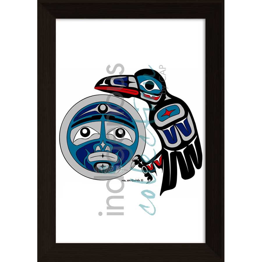 Raven's Moon by artist Na Na Quish - Nuu-chah-nulth . Indigenous Collection