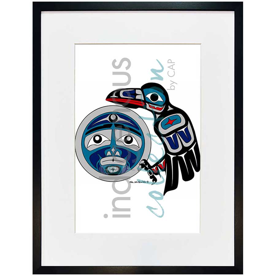 Raven's Moon by artist Na Na Quish - Nuu-chah-nulth . Indigenous Collection