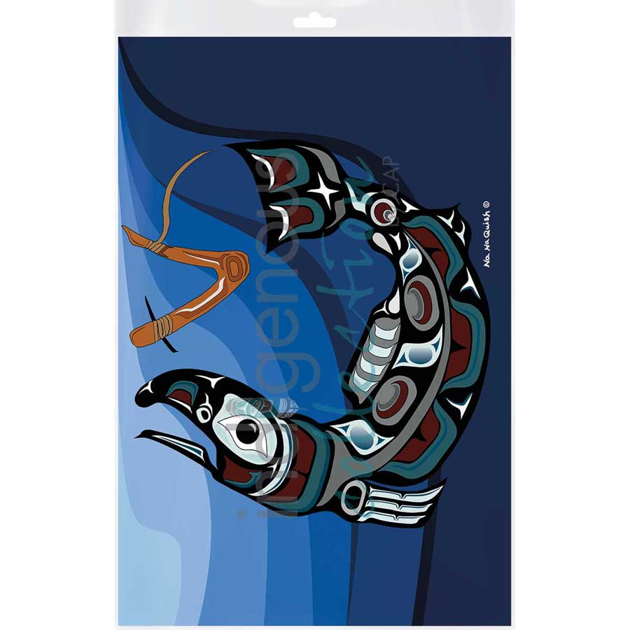 Salmon Hook I by artist Na Na Quish - Nuu-chah-nulth . Indigenous Collection