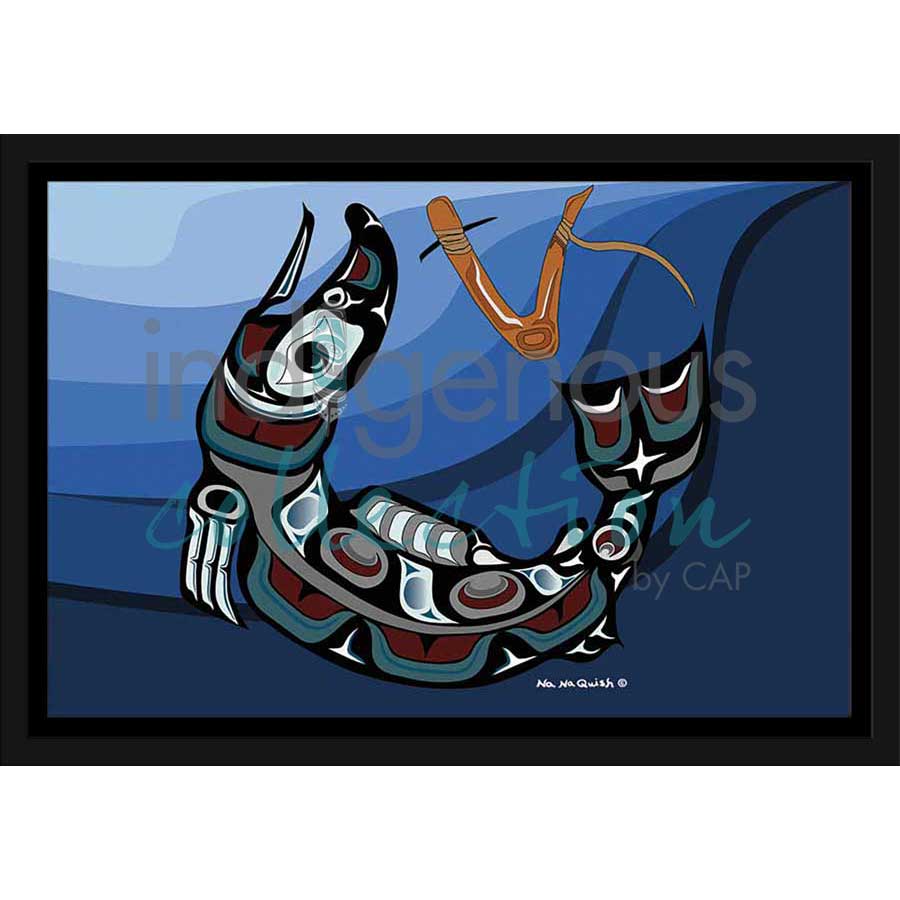 Salmon Hook I by artist Na Na Quish - Nuu-chah-nulth . Indigenous Collection