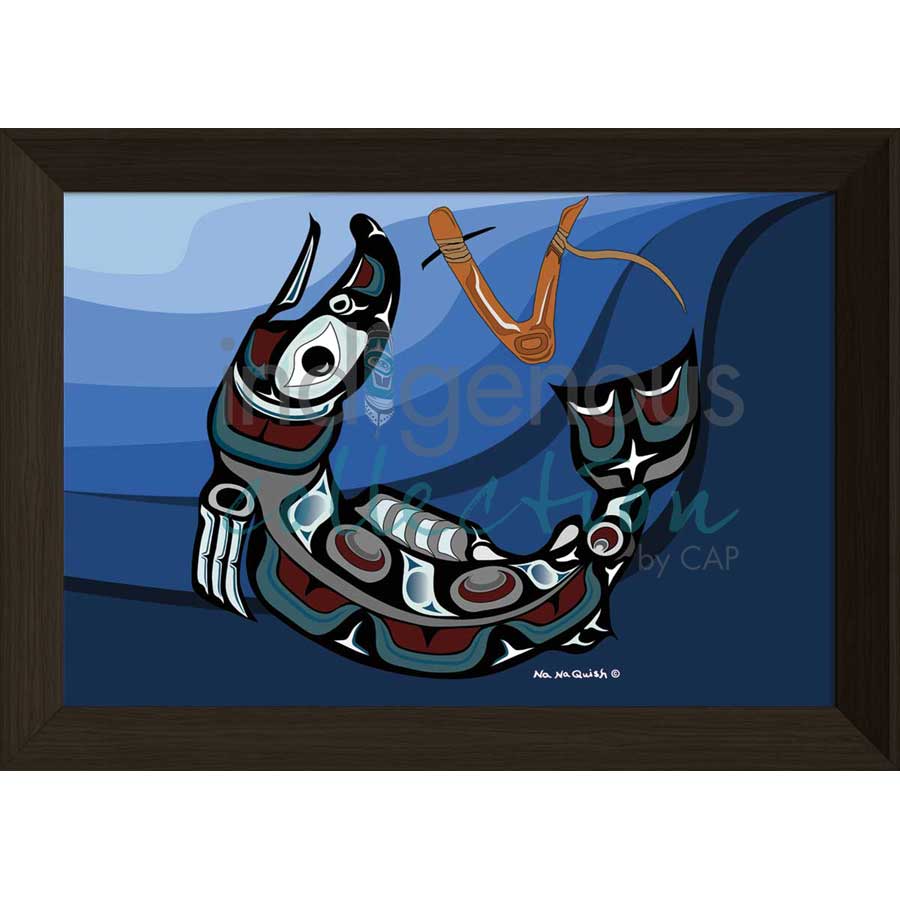 Salmon Hook I by artist Na Na Quish - Nuu-chah-nulth . Indigenous Collection