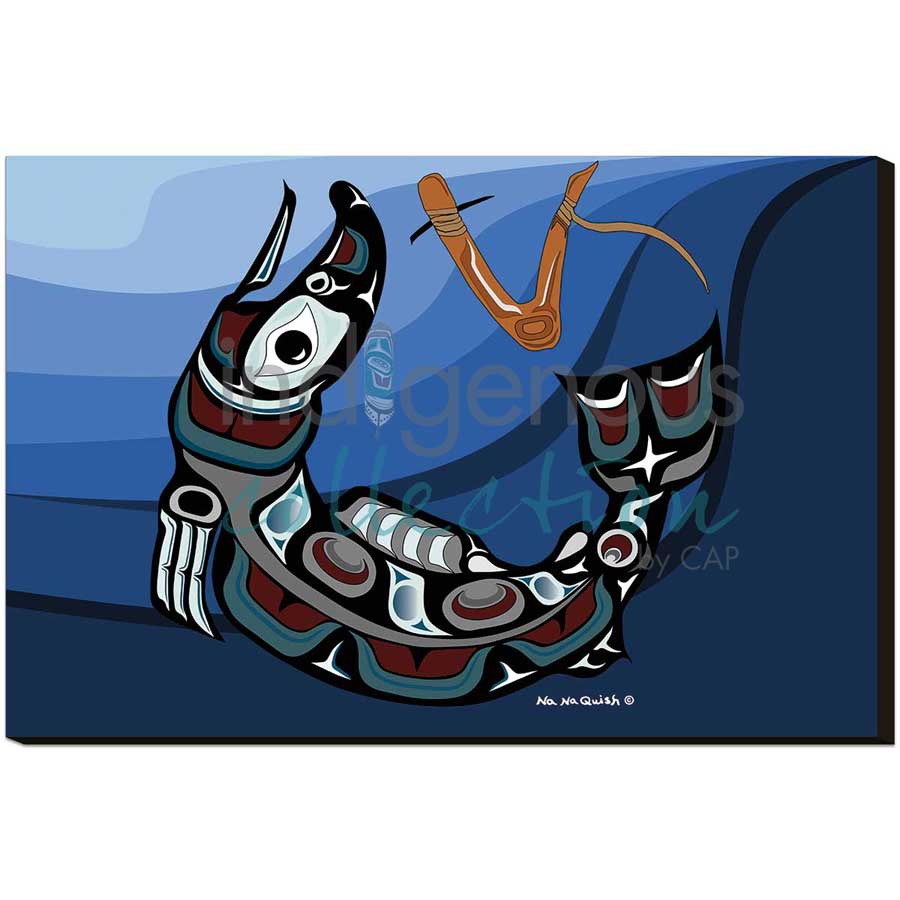 Salmon Hook I by artist Na Na Quish - Nuu-chah-nulth . Indigenous Collection