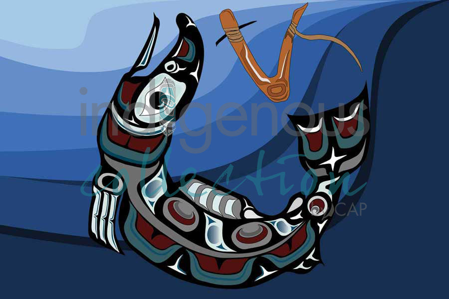 Salmon Hook I by artist Na Na Quish