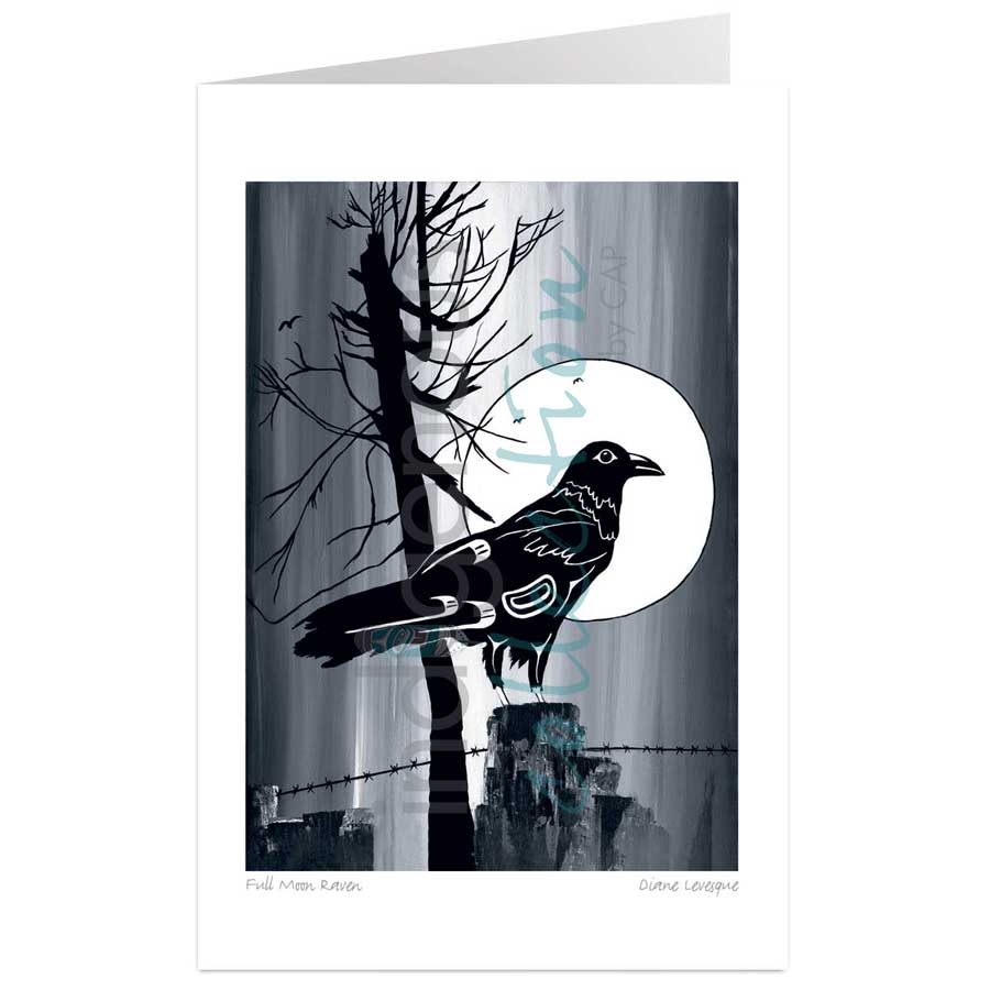 Full Moon Raven by artist Diane Levesque