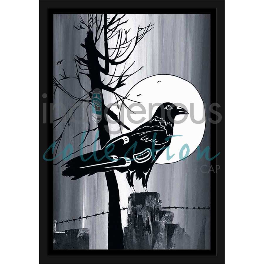 Full Moon Raven by artist Diane Levesque - Kwakwaka'wakw. Indigenous Collection
