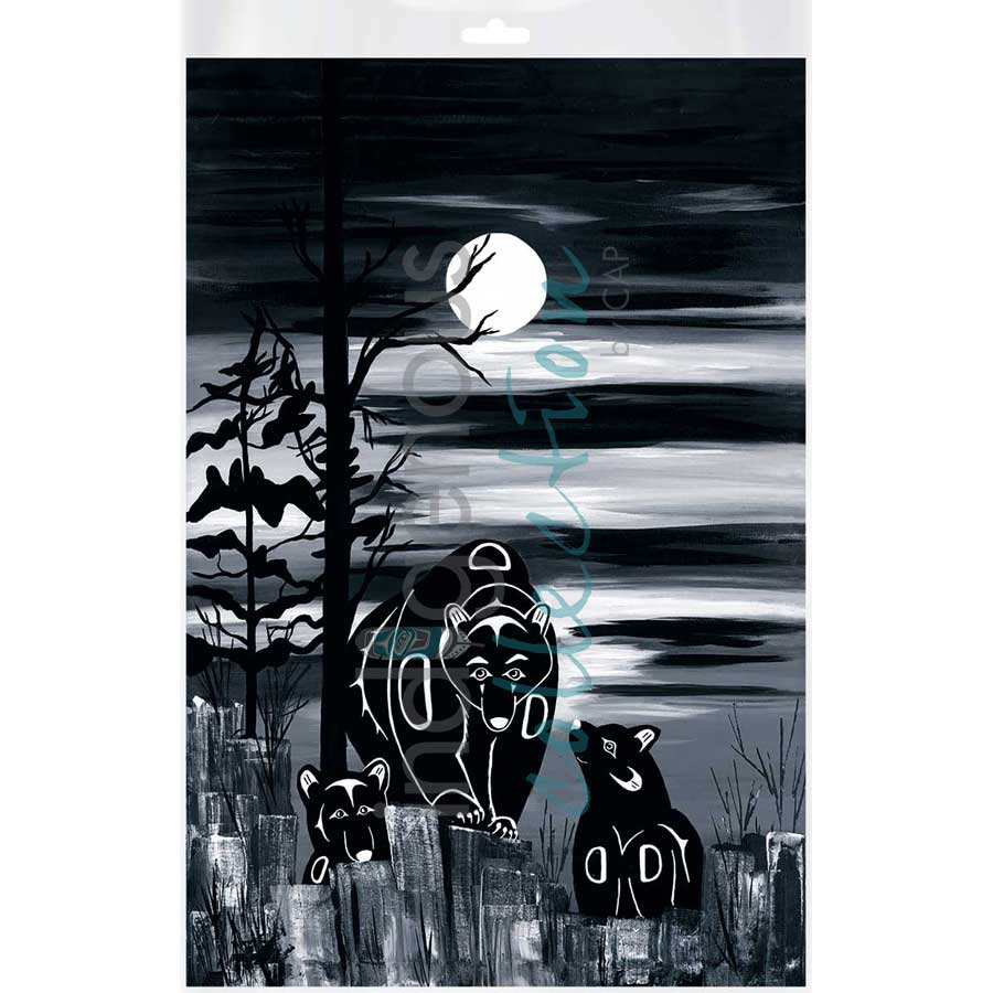 Bear and Cubs by artist Diane Levesque - Kwakwaka'wakw. Indigenous Collection