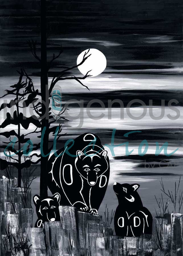 Bear and Cubs by artist Diane Levesque