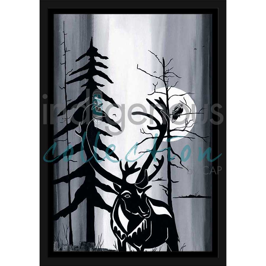Caribou by artist Diane Levesque - Kwakwaka'wakw. Indigenous Collection