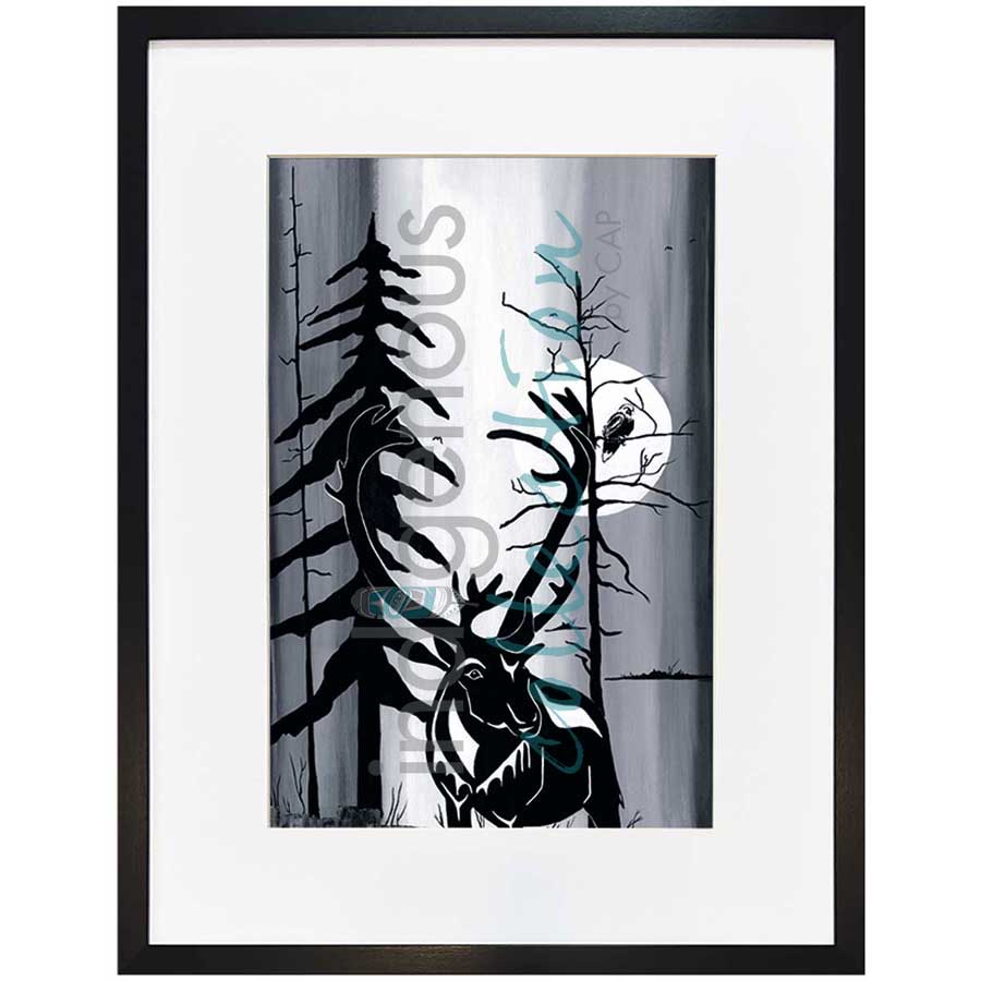Caribou by artist Diane Levesque - Kwakwaka'wakw. Indigenous Collection