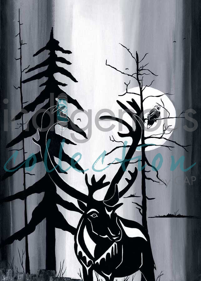 Caribou by artist Diane Levesque