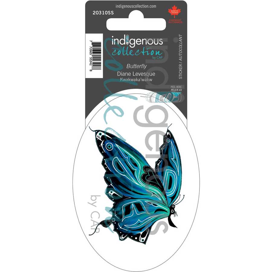 Butterfly  Sticker by artist Diane Levesque