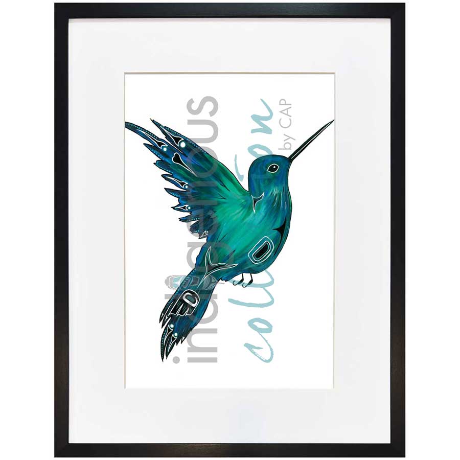 Hummingbird by artist Diane Levesque - Kwakwaka'wakw. Indigenous Collection