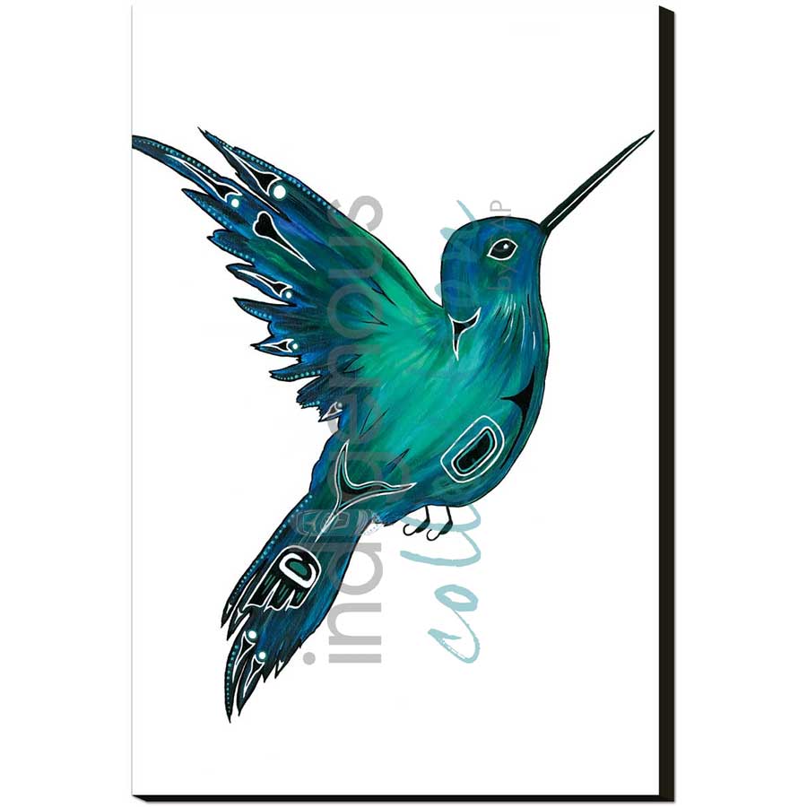 Hummingbird by artist Diane Levesque - Kwakwaka'wakw. Indigenous Collection