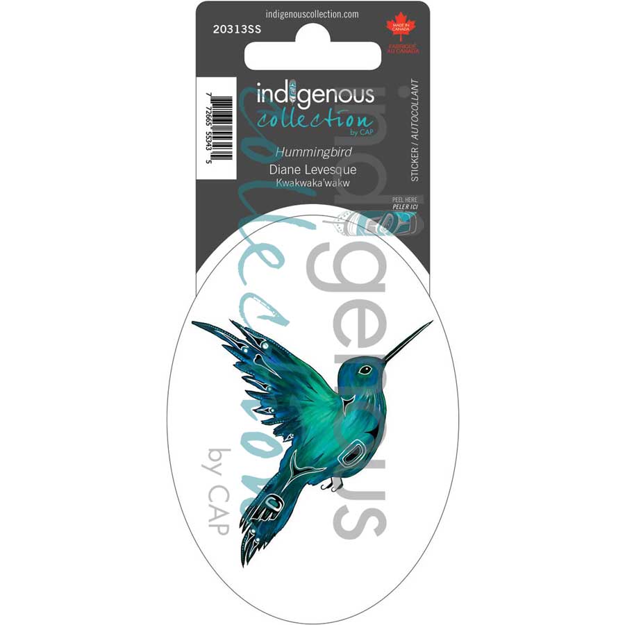 Hummingbird Sticker by artist Diane Levesque