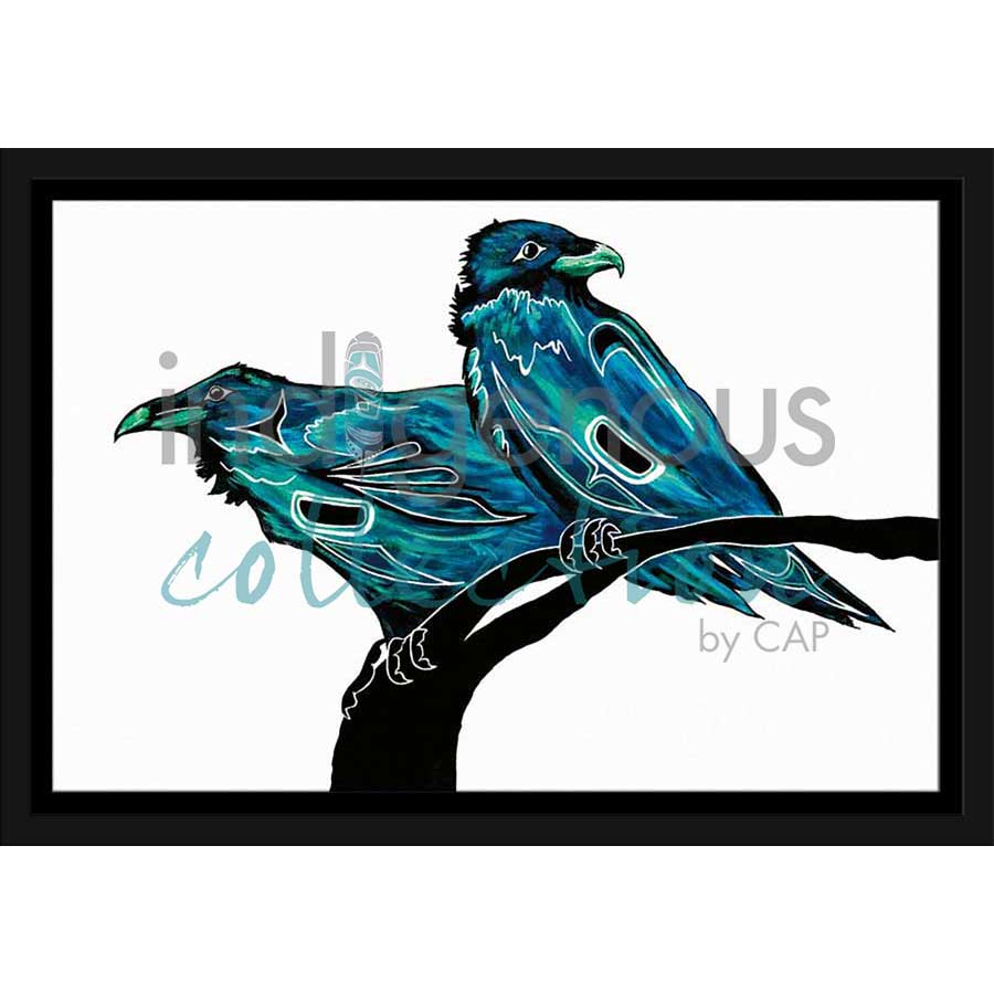 Two Ravens by artist Diane Levesque - Kwakwaka'wakw. Indigenous Collection