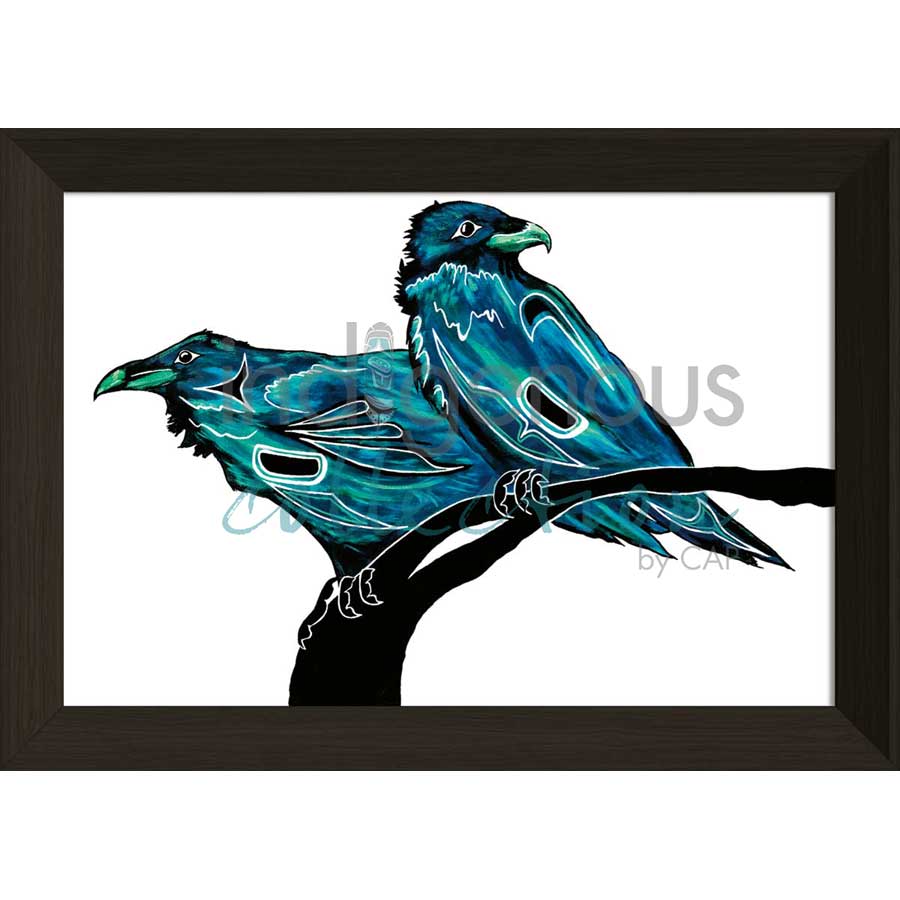 Two Ravens by artist Diane Levesque - Kwakwaka'wakw. Indigenous Collection