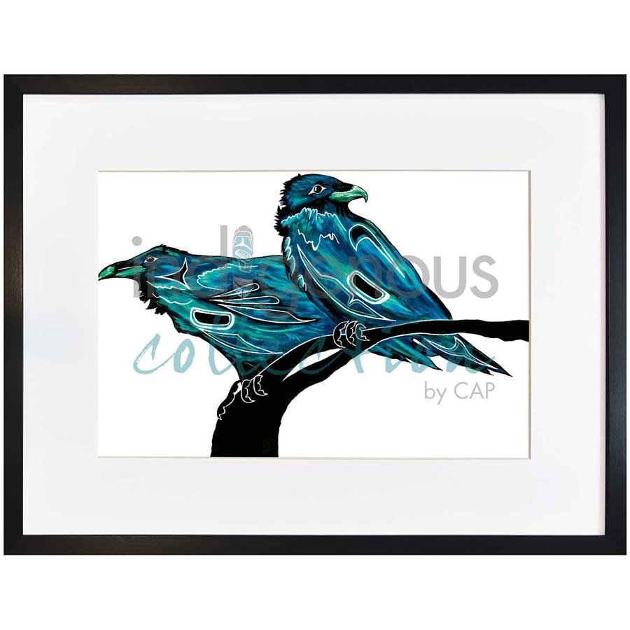 Two Ravens by artist Diane Levesque - Kwakwaka'wakw. Indigenous Collection