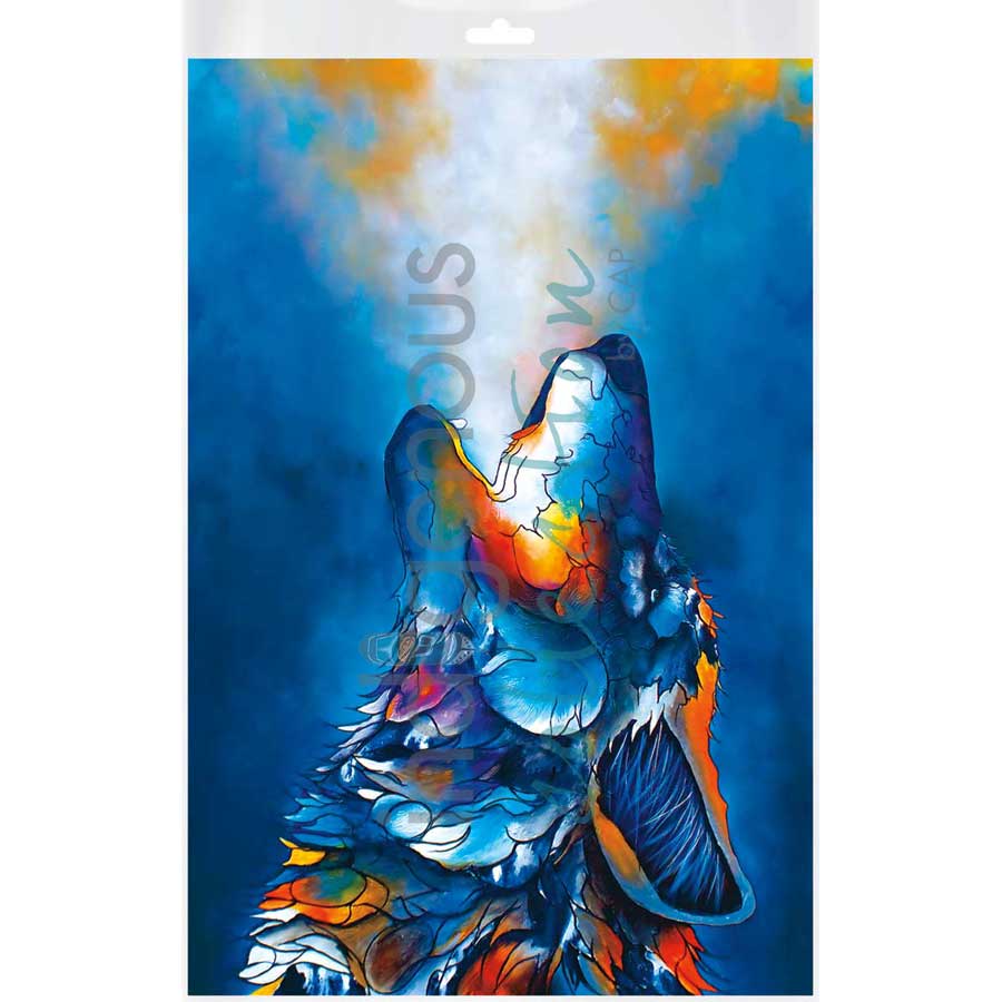 Howling for Victory by artist Micqaela Jones - Te-Moak. Indigenous Collection