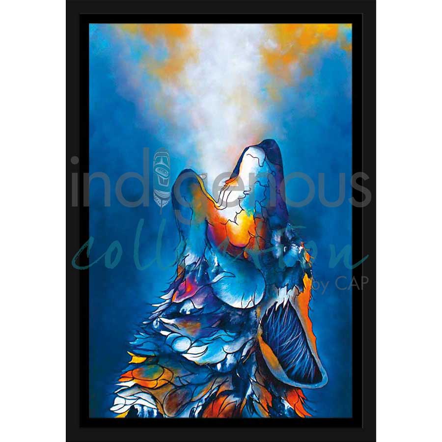 Howling for Victory by artist Micqaela Jones - Te-Moak. Indigenous Collection