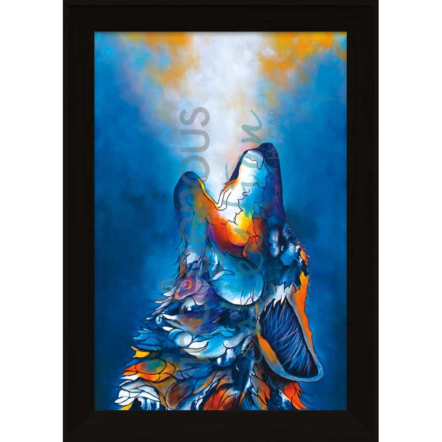 Howling for Victory by artist Micqaela Jones - Te-Moak. Indigenous Collection