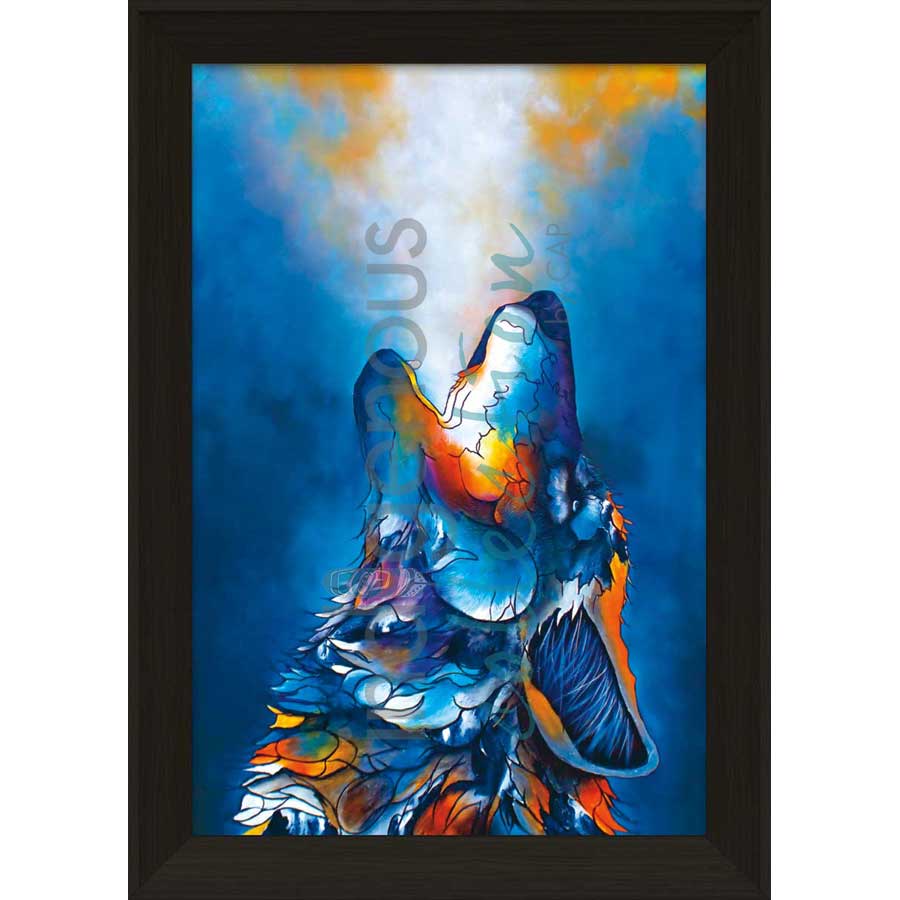 Howling for Victory by artist Micqaela Jones - Te-Moak. Indigenous Collection