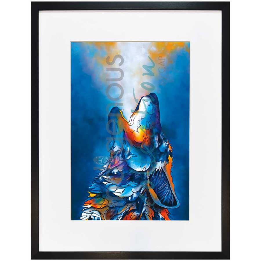 Howling for Victory by artist Micqaela Jones - Te-Moak. Indigenous Collection