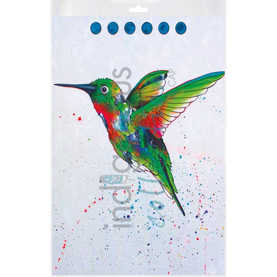 Hummingbird by artist Micqaela Jones - Te-Moak. Indigenous Collection