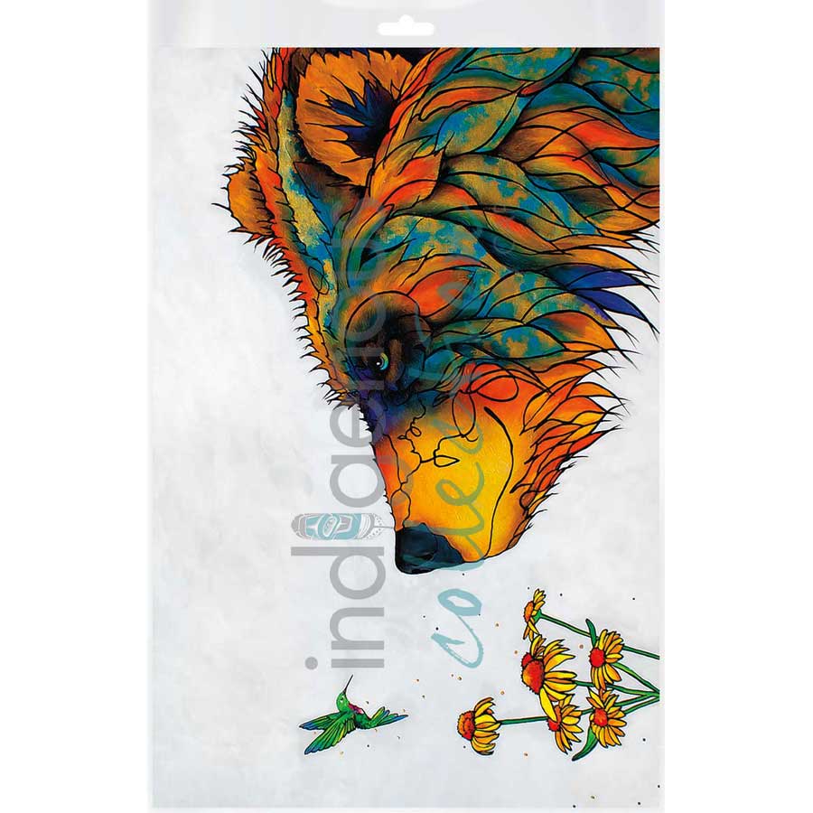 Stop and Smell the Flowers by artist Micqaela Jones - Te-Moak. Indigenous Collection