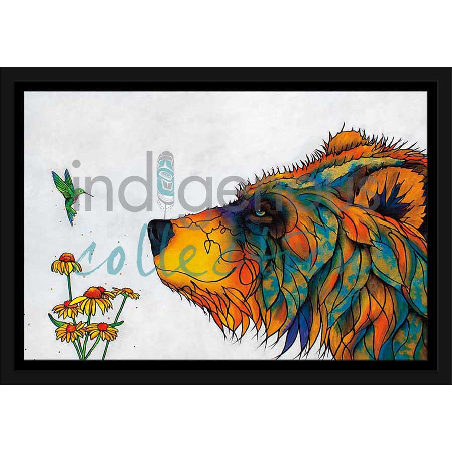 Stop and Smell the Flowers by artist Micqaela Jones - Te-Moak. Indigenous Collection