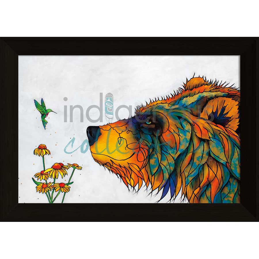 Stop and Smell the Flowers by artist Micqaela Jones - Te-Moak. Indigenous Collection